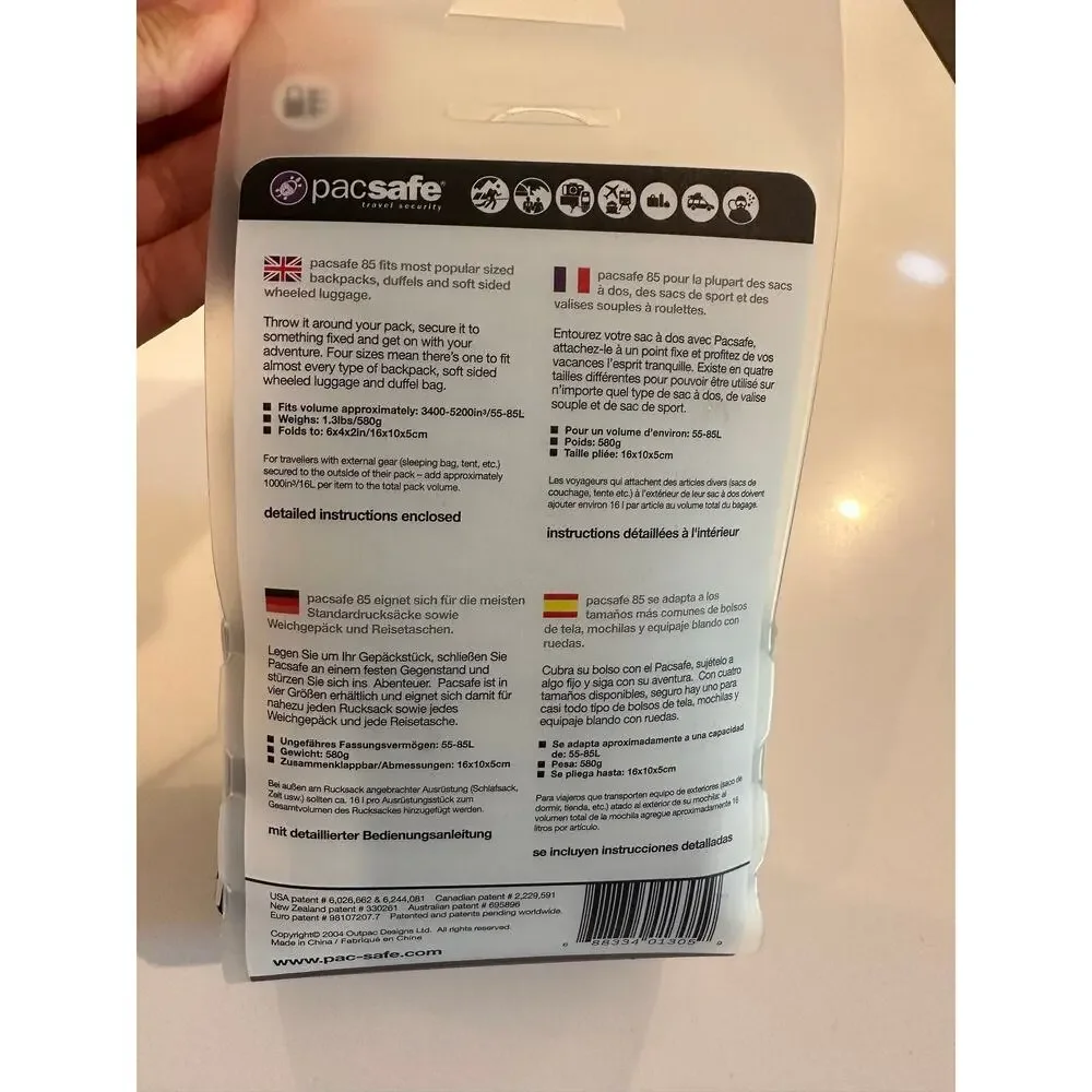 Pacsafe 85 Anti-Theft Backpack and Bag Protector